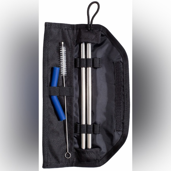 New United By Blue 2 Sets Reusable Straw Stainless Steel Silicone - Picture 5 of 6